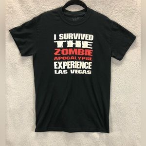 The Zombie Apocalypse Experience Tee Men Medium Black
